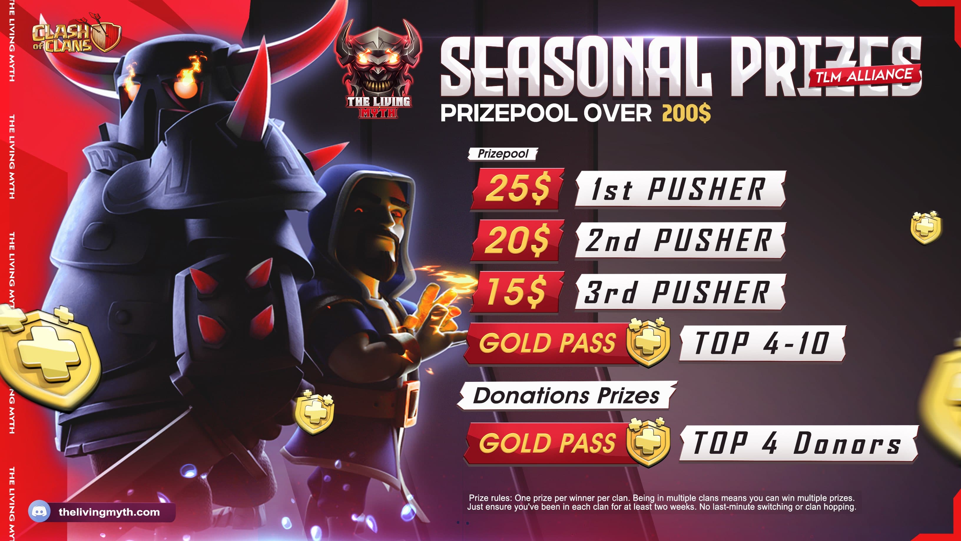 The Living Myth Seasonal Prizes